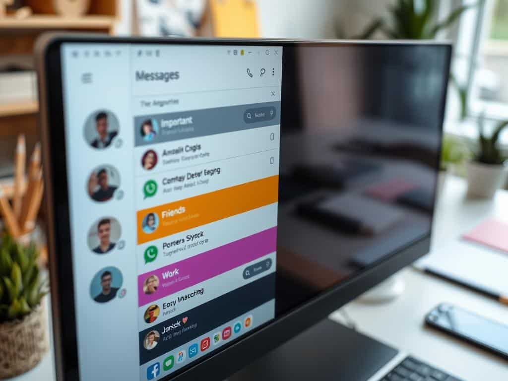 message sorting and chat organization