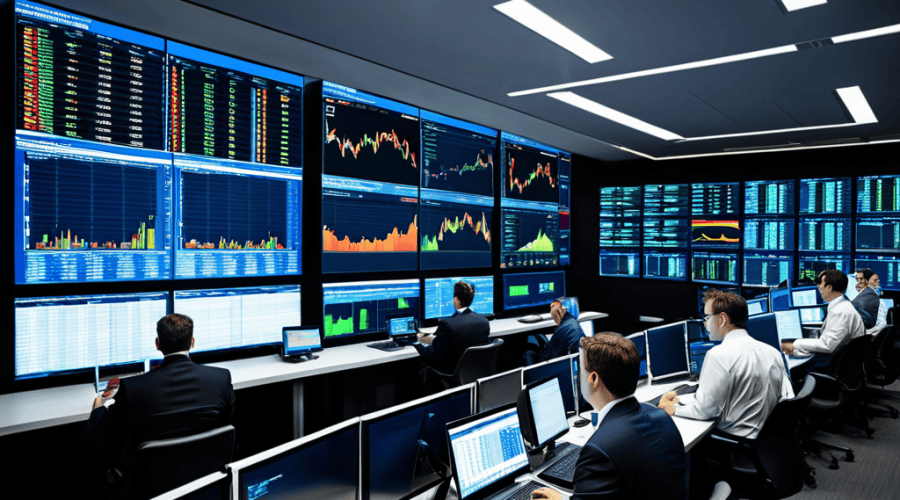 Investing in tech stocks concept