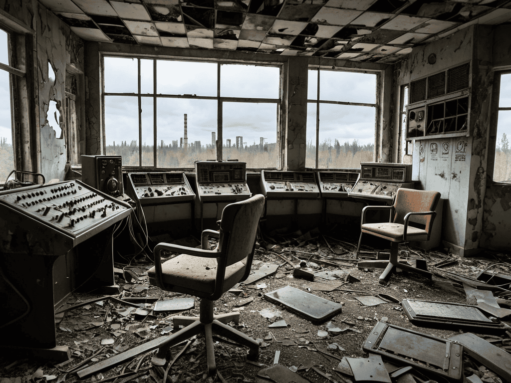 Visiting Chernobyl Control Room