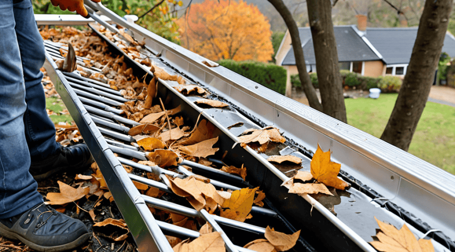 Cleaning Gutters Safely