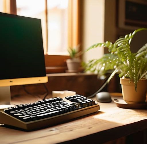 Keeping an old computer useful through art.